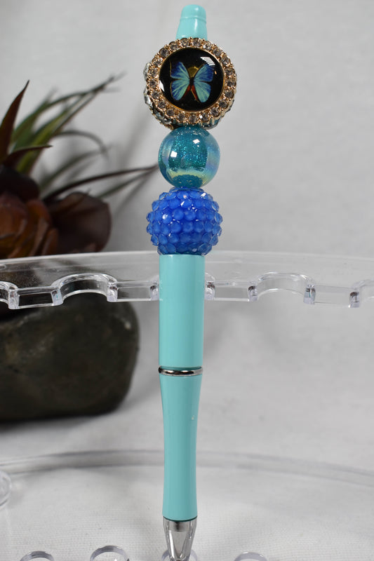 Blue Butterfly Pen